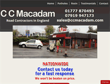 Tablet Screenshot of ccmacadam.com